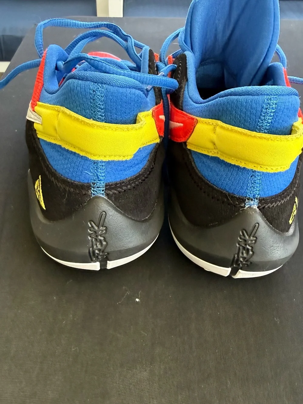 Nike Kids Sneakers - Red, Blue, Black & Yellow Accents
